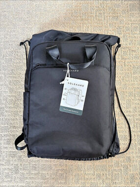 Solgaard The Circular Backpack Travel Bag Black NWT